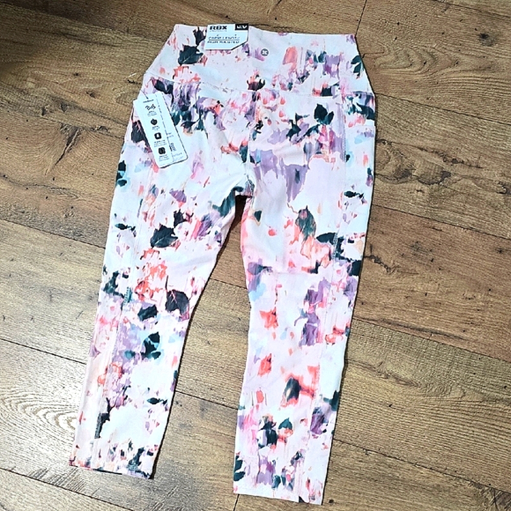 RBX Artistic Pink and Purple Leggings - Picture 3 of 9